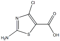 2-amino-4-chlorothiazole-5-carboxylic acid Structure