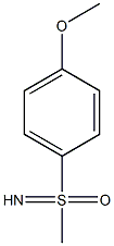 S-Methyl-S-(4-methoxyphenyl) sulfoximine ,90% 化学構造式