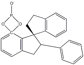 苯基-[(S)-1,1-螺二氢茚-7,7-二基]-亚磷酸酯, , 结构式