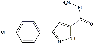 3-(4-Chlorophenyl)-1H-pyrazole-5-carbohydrazide ,97% Struktur