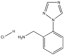 1-[2-(1H-1,2,4-triazol-1-yl)phenyl]methanamine hydrochloride Structure