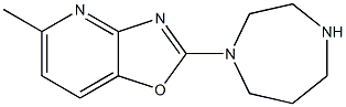 2-(1,4-diazepan-1-yl)-5-methyl[1,3]oxazolo[4,5-b]pyridine 结构式