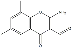  2-amino-6,8-dimethyl-4-oxo-4H-chromene-3-carbaldehyde