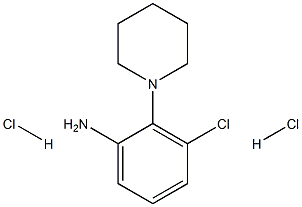 3-chloro-2-piperidin-1-ylaniline dihydrochloride Struktur