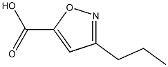 3-propylisoxazole-5-carboxylic acid 化学構造式