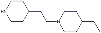 4-ethyl-1-(2-piperidin-4-ylethyl)piperidine Structure