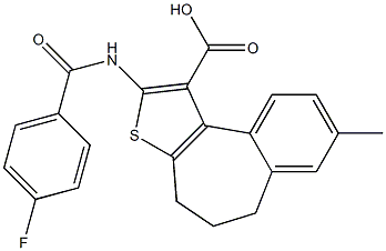 2-(4-Fluoro-benzoylamino)-8-methyl-5,6-dihydro-4H-3-thia-benzo[e]azulene-1-carboxylic acid