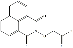 [(2,3-ジヒドロ-1,3-ジオキソ-1H-ベンゾ[de]イソキノリン)-2-イルオキシ]酢酸メチル 化学構造式