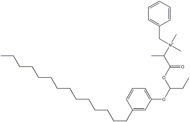 N,N-Dimethyl-N-benzyl-N-[1-[[1-(3-tetradecylphenyloxy)propyl]oxycarbonyl]ethyl]aminium