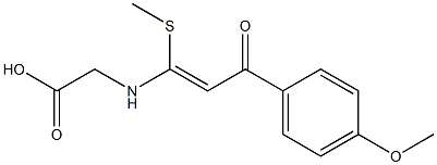 N-[1-(Methylthio)-3-(4-methoxyphenyl)-3-oxo-1-propenyl]glycine|