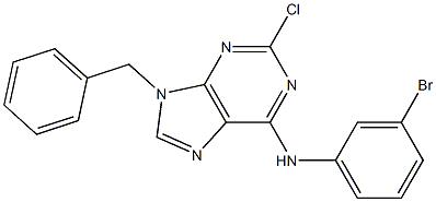9-Benzyl-2-chloro-6-(3-bromophenylamino)-9H-purine