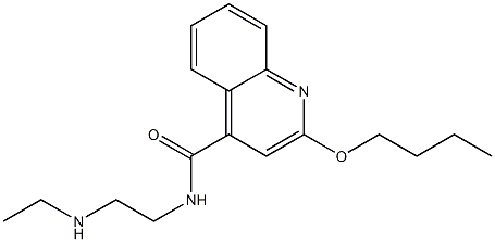 2-Butoxy-N-[2-(ethylamino)ethyl]-4-quinolinecarboxamide 结构式
