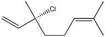 [R,(-)]-3-Chloro-3,7-dimethyl-1,6-octadiene Struktur