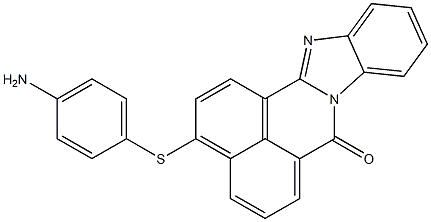 3-(p-Aminophenylthio)-7H-benzimidazo[2,1-a]benz[de]isoquinolin-7-one Structure