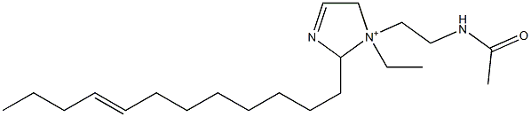 1-[2-(Acetylamino)ethyl]-2-(8-dodecenyl)-1-ethyl-3-imidazoline-1-ium 结构式