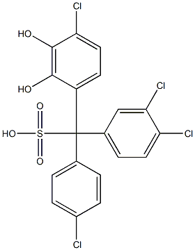 (4-Chlorophenyl)(3,4-dichlorophenyl)(4-chloro-2,3-dihydroxyphenyl)methanesulfonic acid