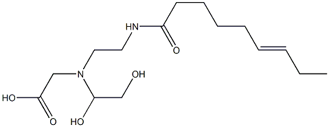 N-(1,2-Dihydroxyethyl)-N-[2-(6-nonenoylamino)ethyl]aminoacetic acid Structure