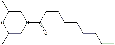 2,6-Dimethyl-4-nonanoylmorpholine Structure