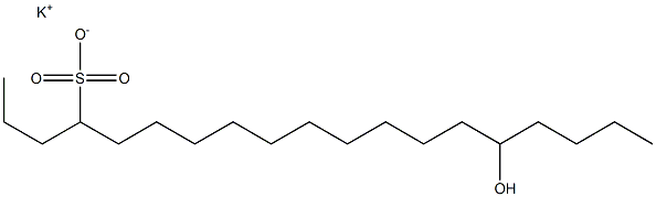 15-Hydroxynonadecane-4-sulfonic acid potassium salt