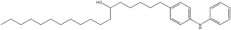 4-(6-Hydroxyoctadecyl)phenylphenylamine Structure