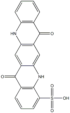 5,7,12,14-Tetrahydro-7,14-dioxoquino[2,3-b]acridine-4-sulfonic acid,,结构式