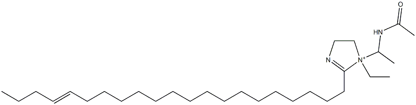 1-[1-(Acetylamino)ethyl]-1-ethyl-2-(17-henicosenyl)-2-imidazoline-1-ium 结构式