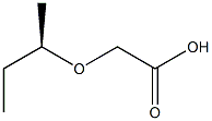 (-)-[(R)-sec-ブチルオキシ]酢酸 化学構造式