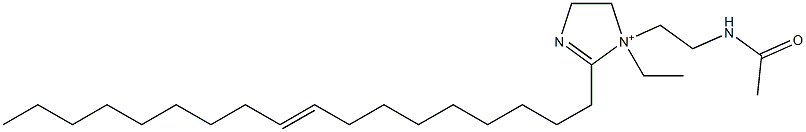 1-[2-(Acetylamino)ethyl]-1-ethyl-2-(9-octadecenyl)-2-imidazoline-1-ium Structure