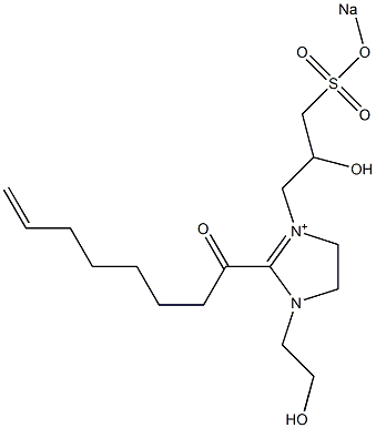 1-(2-Hydroxyethyl)-3-[2-hydroxy-3-(sodiooxysulfonyl)propyl]-2-(7-octenoyl)-2-imidazoline-3-ium