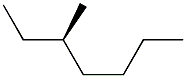 [R,(-)]-3-Methylheptane Structure