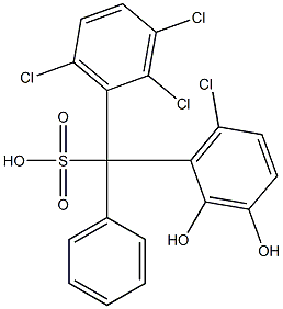 (6-Chloro-2,3-dihydroxyphenyl)(2,3,6-trichlorophenyl)phenylmethanesulfonic acid