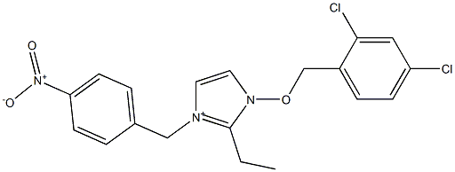  1-(2,4-Dichlorobenzyloxy)-2-ethyl-3-(4-nitrobenzyl)-1H-imidazol-3-ium