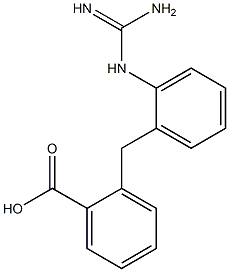 2-(2-グアニジノベンジル)安息香酸 化学構造式