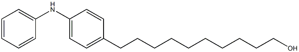 4-(10-Hydroxydecyl)phenylphenylamine 结构式