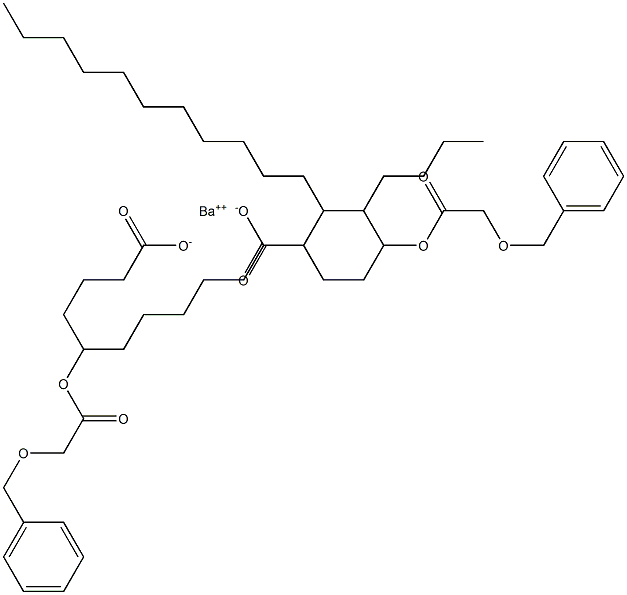 Bis[5-(benzyloxyacetoxy)stearic acid]barium salt Struktur