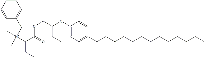 N,N-Dimethyl-N-benzyl-N-[1-[[2-(4-tridecylphenyloxy)butyl]oxycarbonyl]propyl]aminium