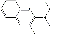2-(Diethylamino)-3-methylquinoline,,结构式