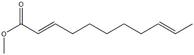 2,9-Undecadienoic acid methyl ester,,结构式