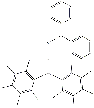 N-(ジフェニルメチル)-1,1-ビス(2,3,4,5,6-ペンタメチルフェニル)ケテンイミン 化学構造式