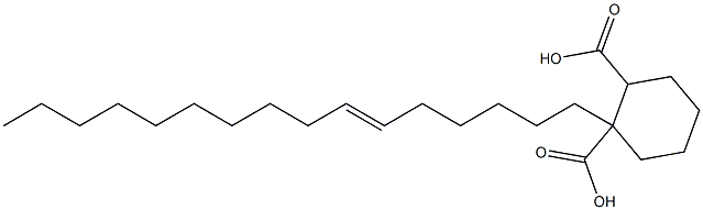 Cyclohexane-1,2-dicarboxylic acid hydrogen 1-(6-hexadecenyl) ester Struktur