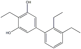  2-Ethyl-5-(2,3-diethylphenyl)benzene-1,3-diol