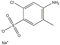 4-Amino-2-chloro-5-methylbenzenesulfonic acid sodium salt Structure