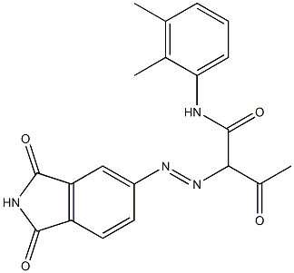 N-(2,3-Dimethylphenyl)-2-(1,3-dioxoisoindolin-5-ylazo)-2-acetylacetamide Structure