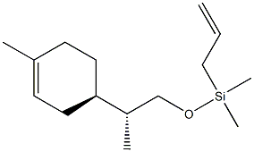Allyl[[(2R)-2-[(R)-4-methyl-3-cyclohexen-1-yl]propyl]oxy]dimethylsilane Structure