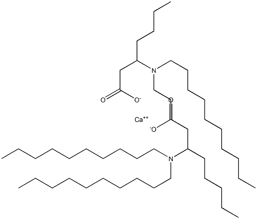 Bis[3-(didecylamino)heptanoic acid]calcium salt Structure