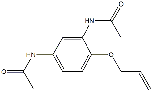 3'-(Acetylamino)-4'-(allyloxy)acetanilide Structure