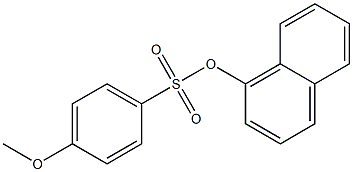 4-メトキシベンゼンスルホン酸1-ナフタレニル 化学構造式