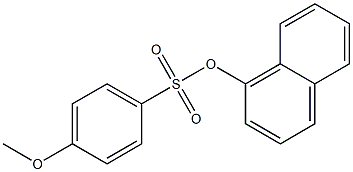 4-Methoxybenzenesulfonic acid 1-naphthalenyl ester,,结构式