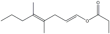 Propionic acid 4,5-dimethyl-1,4-octadienyl ester 结构式