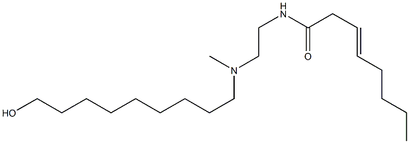 N-[2-[N-(9-Hydroxynonyl)-N-methylamino]ethyl]-3-octenamide Structure